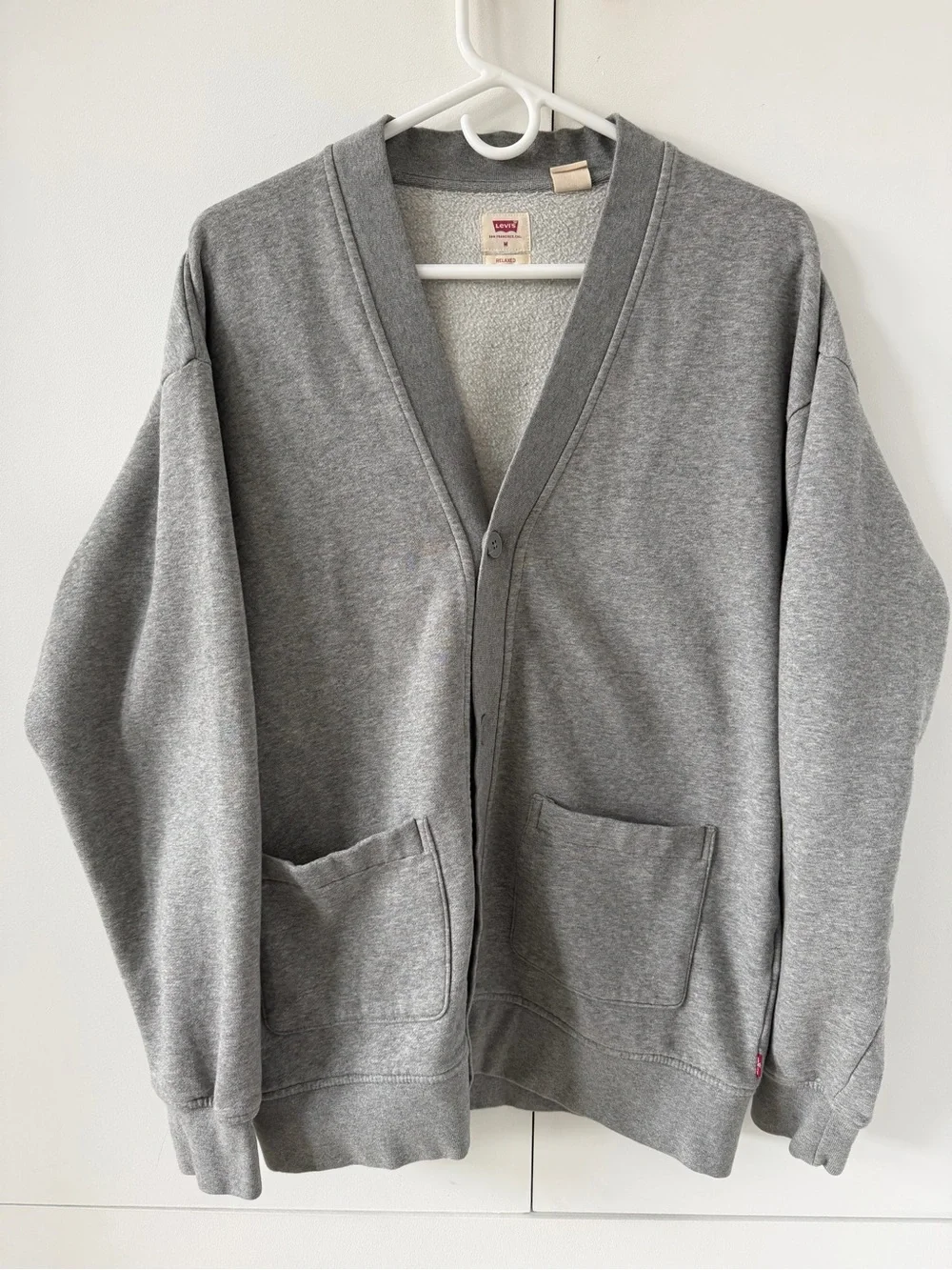 Levi’s Heather Grey Cardigan sweatshirt